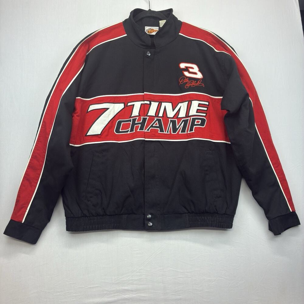 Vintage Winners Circle Dale Earnhardt 7 Time Champ NASCAR Jacket Men’s XL